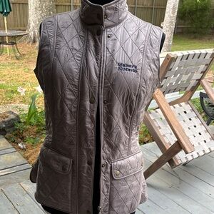 Barbour Quilted Sleeveless Vest - Taupe Gray